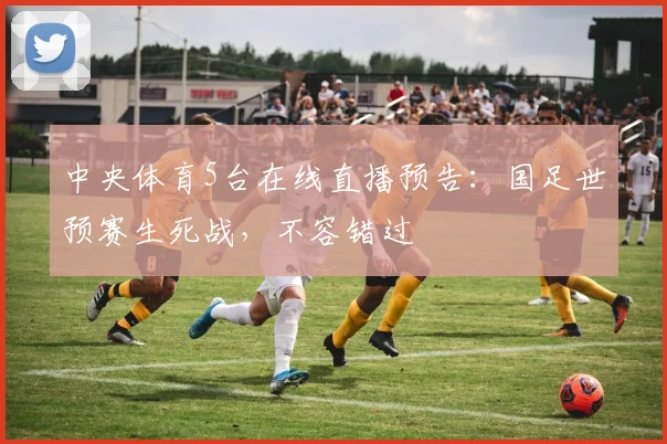 中央体育5台在线直播预告：国足世预赛生死战，不容错过